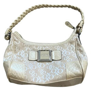 XOXO Beige Canvas Shoulder Bag